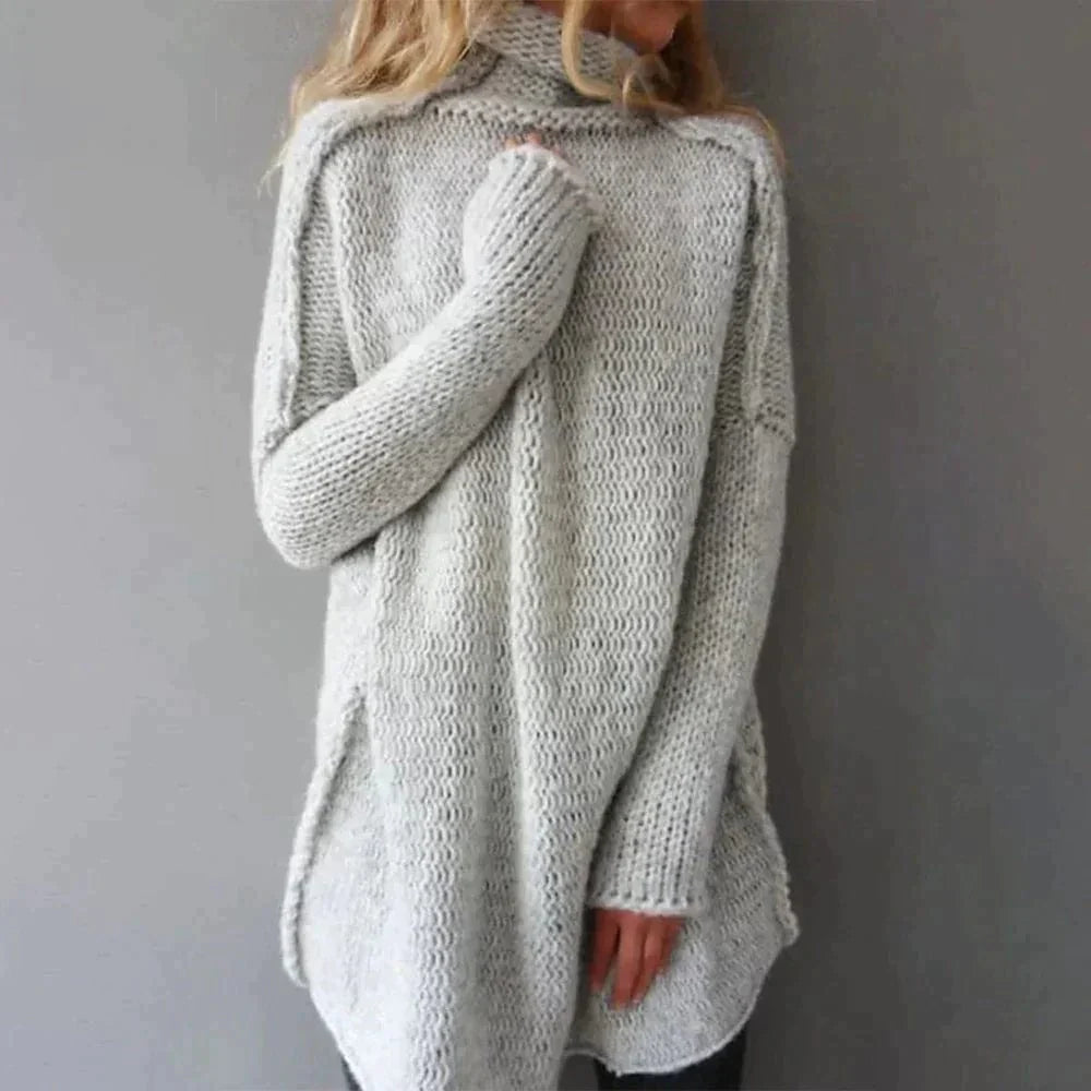  Long Knit Tunic Sweater